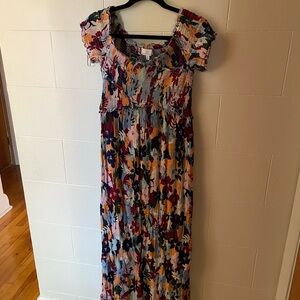 Patrons of Peace Colorful Floral Maxi Dress